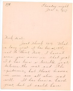 Letter from Letitia Crane to Frank F. Newth