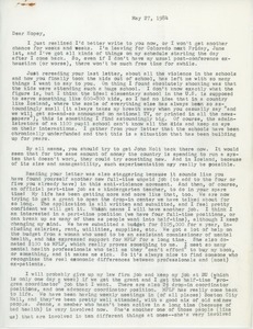 Letter from Judi Chamberlin to Hope Knútsson