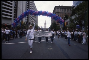 San Francisco AIDS Foundation marching in the San Francisco Pride Parade