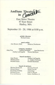 AmDans Theatre, Inc. in concert program