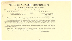 Invitation to Niagara Movement