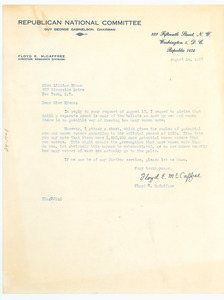 Letter from Republican National Committee to Lillian Hyman