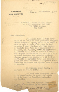Letter from Gratien Candace to W.E.B. Du Bois