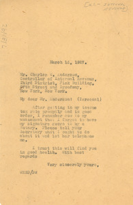 Letter from W. E. B. Du Bois to New York Dept. of Internal Revenue