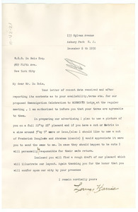 Letter from Elks Imperial Lodge to W. E. B. Du Bois