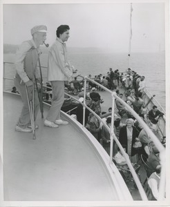 David Allen and Nancy Ludvigsen on boat deck