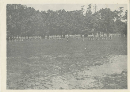 Army Air Corps marching in a field (May 1943)