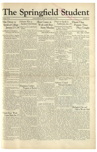 The Springfield Student (vol. 17, no. 13) January 21, 1927