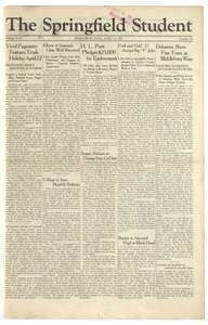 The Springfield Student (vol. 17, no. 23) April 15, 1927