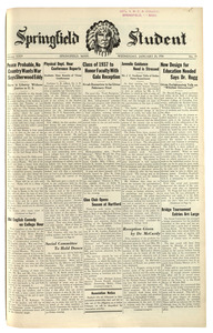 The Springfield Student (vol. 24, no. 19) January 24, 1934