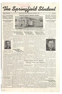 The Springfield Student (vol. 32, no. 12) October 22, 1941