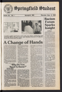 The Springfield Student (vol. 104, no. 1) Sept. 21, 1989