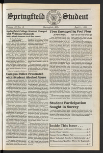The Springfield Student (vol. 107, no. 20) Apr. 1, 1993