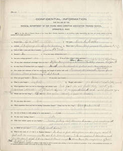 1891 Application of George Lewis Gabler