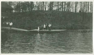 Man being thrown into Lake Massasoit (1919)