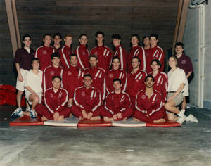 Springfield College Men's Swimming Team, 1995-1996.