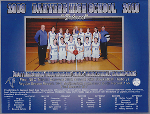 2009-2010 Danvers High School basketball NEC champs