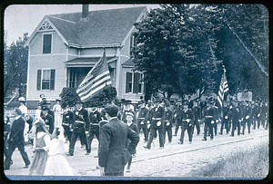 May 30 Parade coming down Winter Street, Saugus Center, G.A.R.