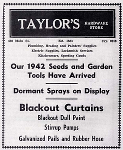 Taylor's Hardware, 1942