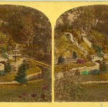 Potter's Grove: Hillside with fountain and waterfall