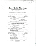 Ford Hall Meetings program, 2/2-2/16/1913