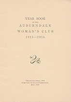 Auburndale Woman's Club, 1915-1916