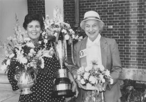 Linda Kates and Bobbie Heustis Husbands, Reunion 1989.