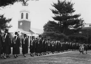 Marching in Cap and Gowns, 1964.