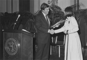 Nancy Mairs Receiving 1984 Western States Book Award.