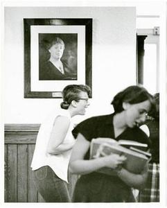 Laughing in Mary Lyon Hall, 1965.