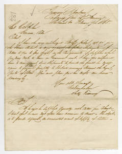 Letter by George A. Trenholm, Treasury Department, Confederate States of America, Richmond, Va., to C. J. Helm, Havana, Cuba
