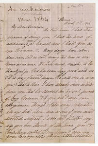 Letters to William Smith from Smith, A-F