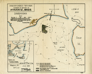 Hyannis Harbor, Mass.: Surveyed in Accordance With an Act of Congress of July 5 1884, Under the Direction of George H. Elliot, Lt. Col. of Engineers, U.S.A.