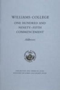 Williams College Commencement and Baccalaureate Addresses, 1984