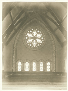 Interior of Stearns Church at Amherst College