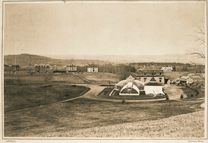 Early view of Massachusetts Agricultural College campus