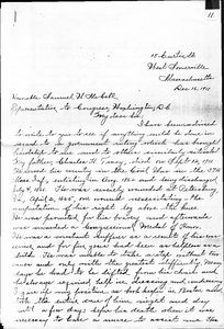 Nellie Tracy's Letter to Hon. S.W. McCall