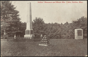 Soldiers' Monument and Minute men Tablet, Halifax, Massachusetts