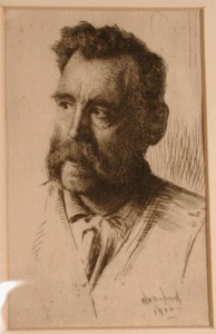 "Untitled (Portrait of a man with a beard)" William Bicknell (1860-1947)