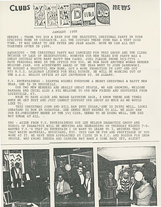 Clubs News (January 1988)