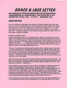Grace and Lace Letter Brochure (1996)