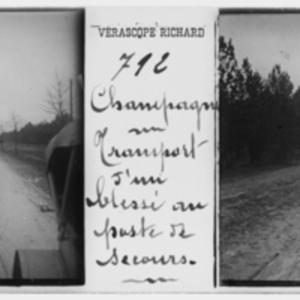Transporting the wounded in Champagne
