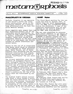 Metamorphosis Vol. 3, No. 1 (February 1984)
