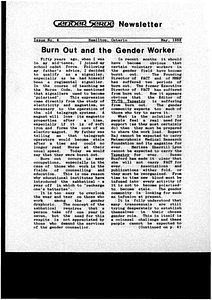 GenderServe Newsletter Issue No. 4 (May 1988)