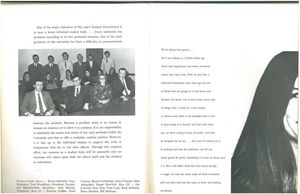 Student Government section from the 1969 issue of Suffolk University's Beacon yearbook