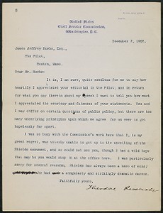 Letter, December 7, 1893, Theodore Roosevelt to James Jeffrey Roche