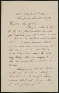 Letter, December 26, 1894, Daniel Chester French to James Jeffrey Roche