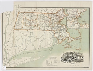 Map of the railroads of the state of Massachusetts: accompanying the report of the Railroad Commissioners