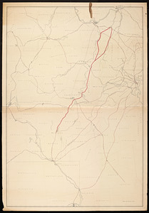 [Plan of a proposed railroad from Milford to Tewksbury Junction, Massachusetts]