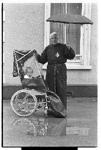 Brother Paul McKeown, CP, Crossgar Monastery, inventor of wheelchair canopy